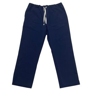 FIGS Technical Collection Navy Blue Scrub Pants Drawstring‎ Pockets Large/Short